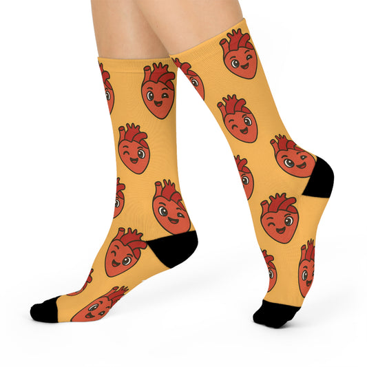 Cardiology Cushioned Crew Socks