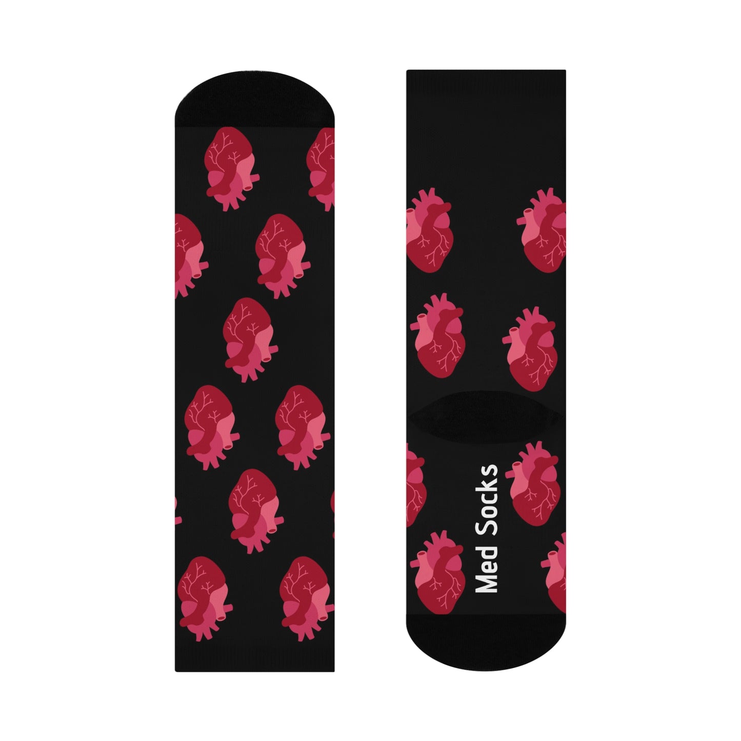 Cardiology Cushioned Crew Socks