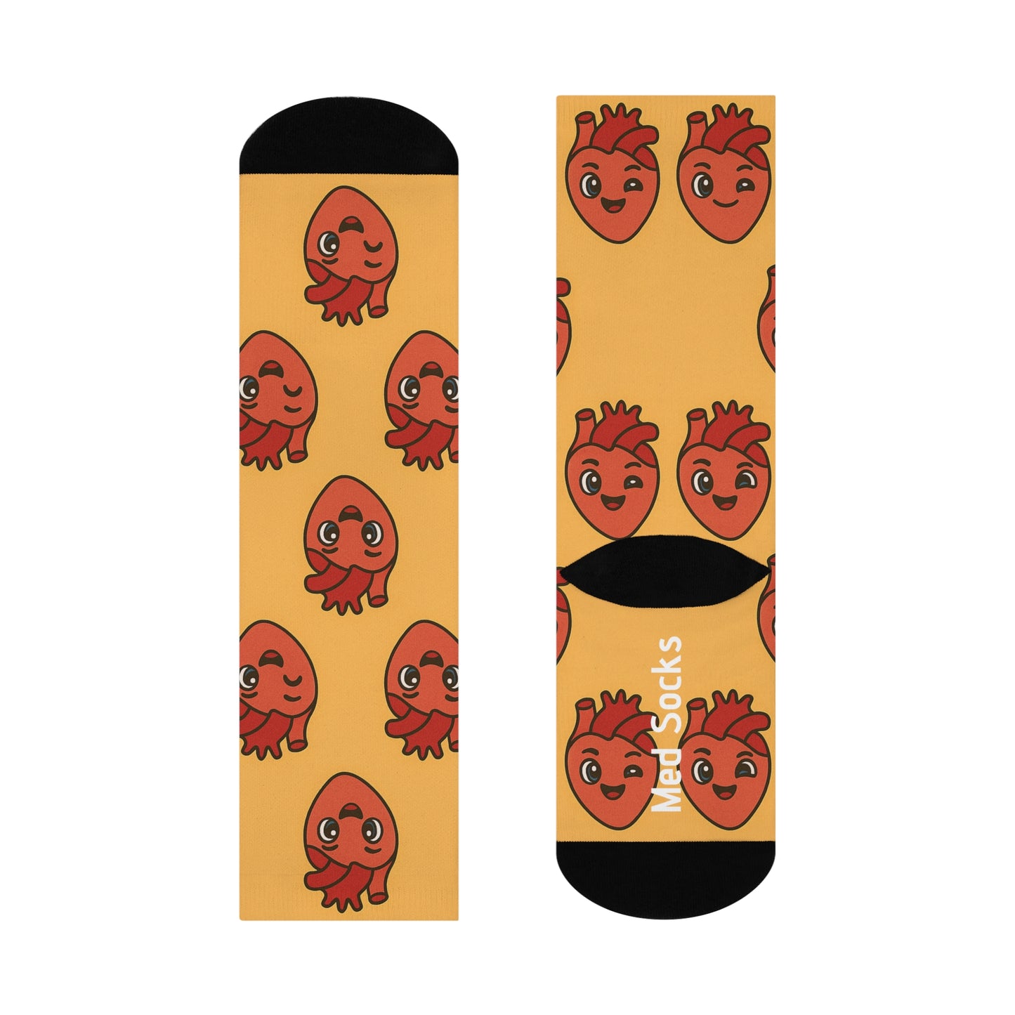 Cardiology Cushioned Crew Socks