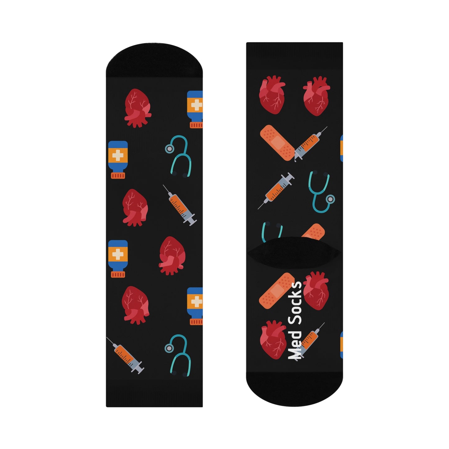 Anaesthetic Cushioned Crew Socks