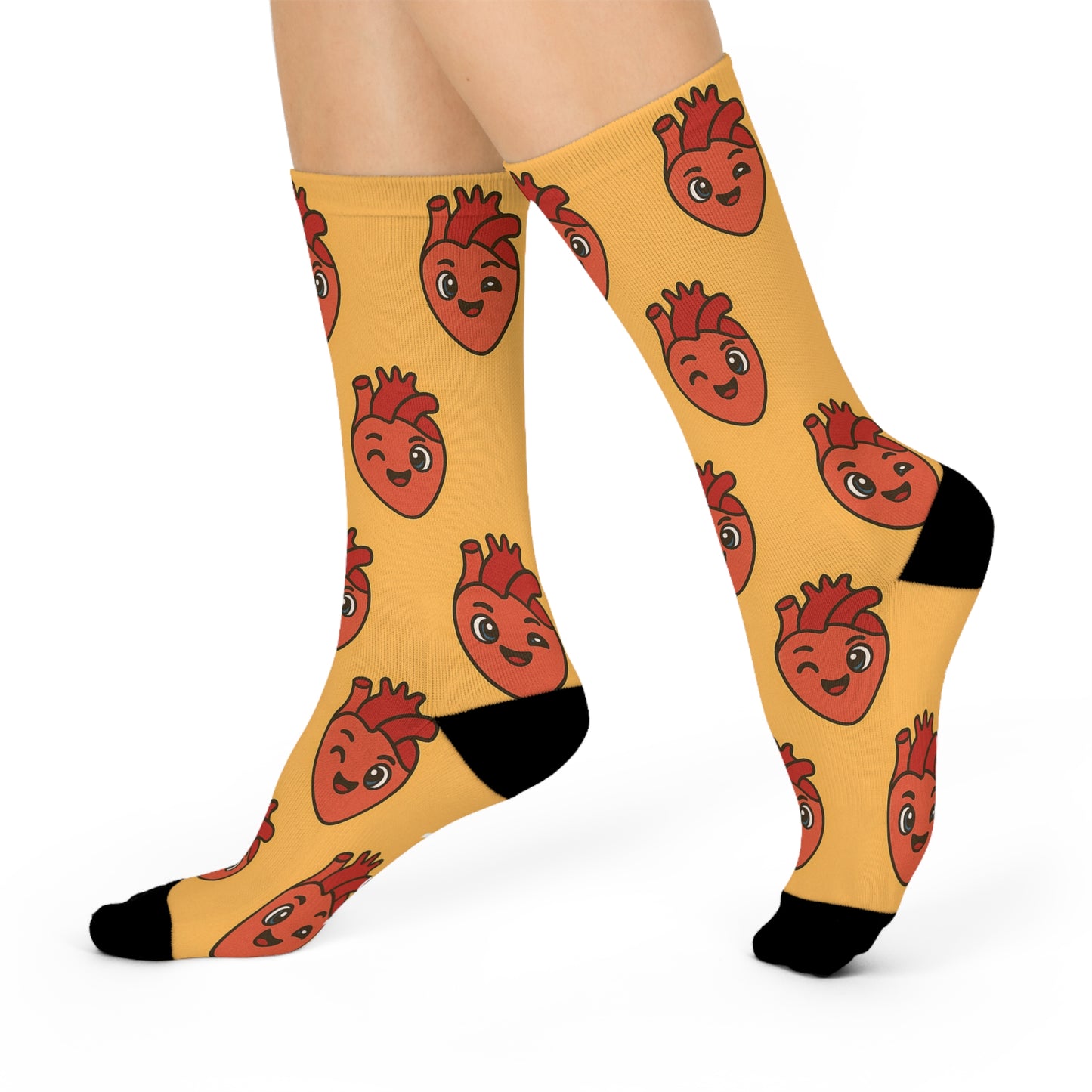 Cardiology Cushioned Crew Socks
