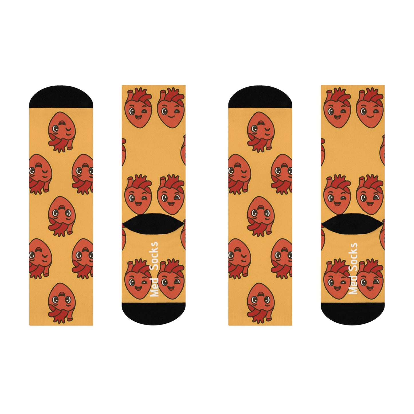 Cardiology Cushioned Crew Socks