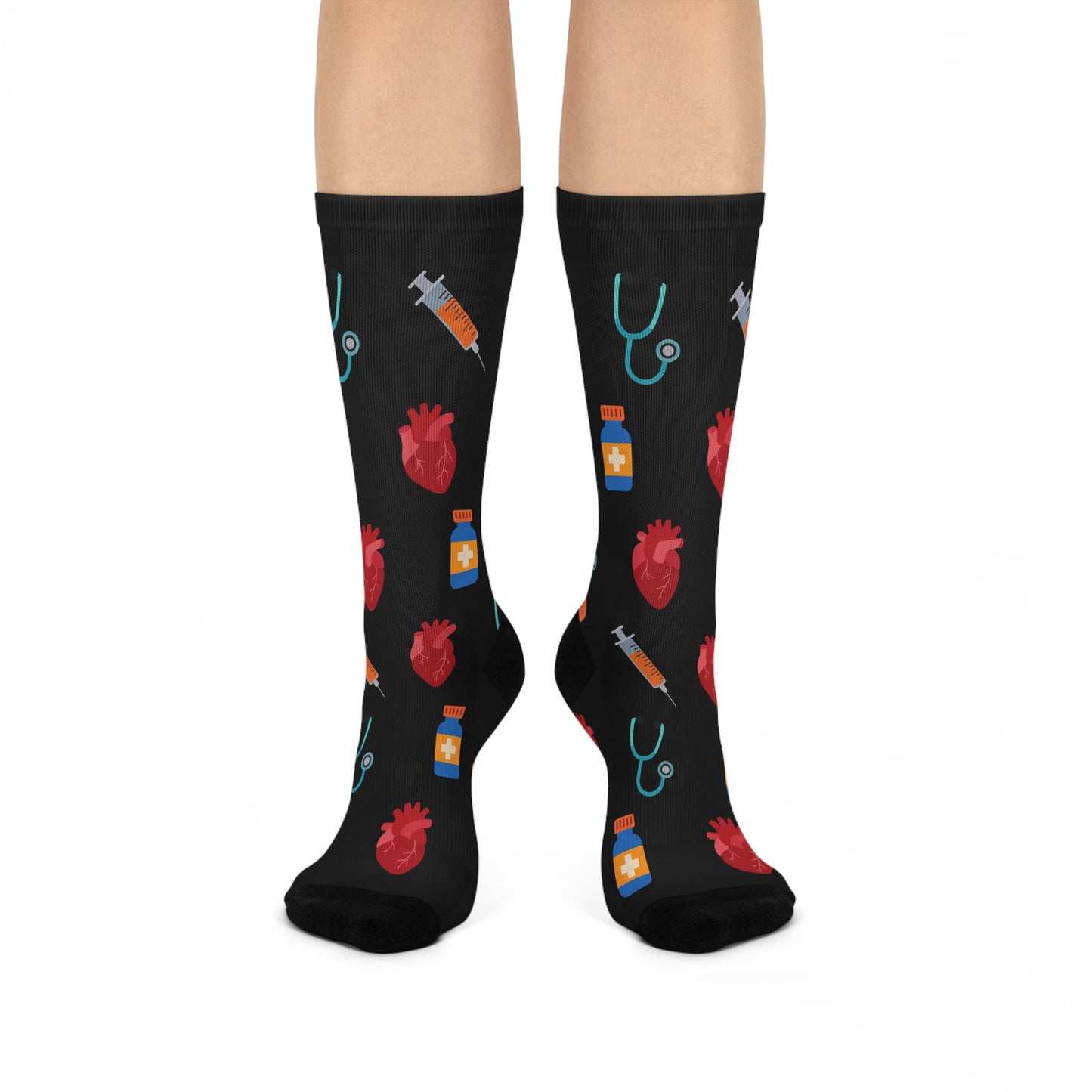 Anaesthetic Cushioned Crew Socks