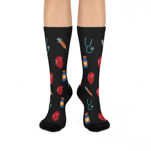 Anaesthetic Cushioned Crew Socks — MedSocks NZ cushioned medical socks