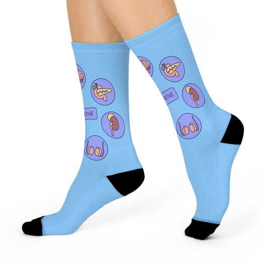 Endocrinology Cushioned Crew Socks
