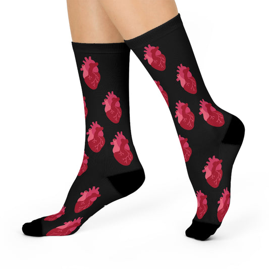 Cardiology Cushioned Crew Socks