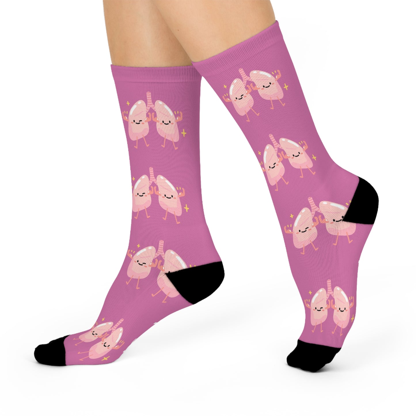 Respiratory Cushioned Crew Socks