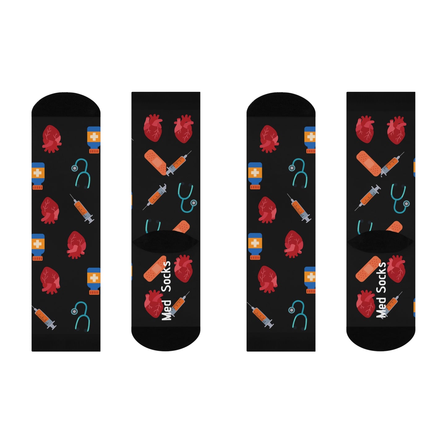 Anaesthetic Cushioned Crew Socks